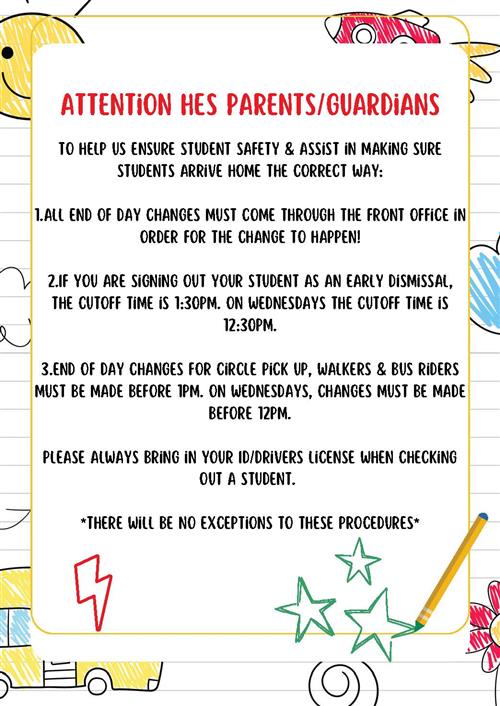  Checkout & Dismissal Policy Updates